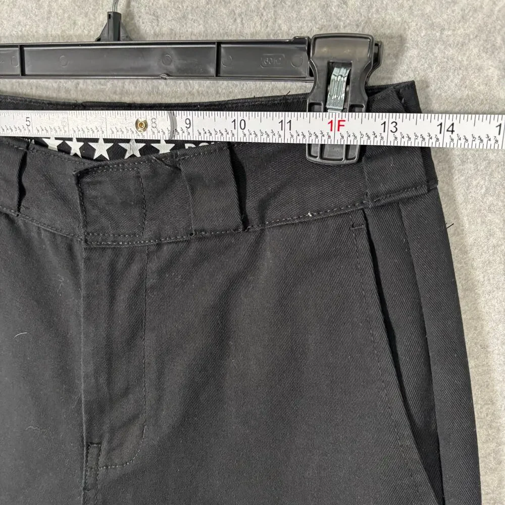FiveStar General Pants Juniors 1 25 Black Wide Leg Downtown Chino Baggy‎ Canvas